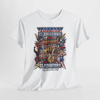 American Gladiators Retro Graphic Tee — Warriors Coliseum Design
