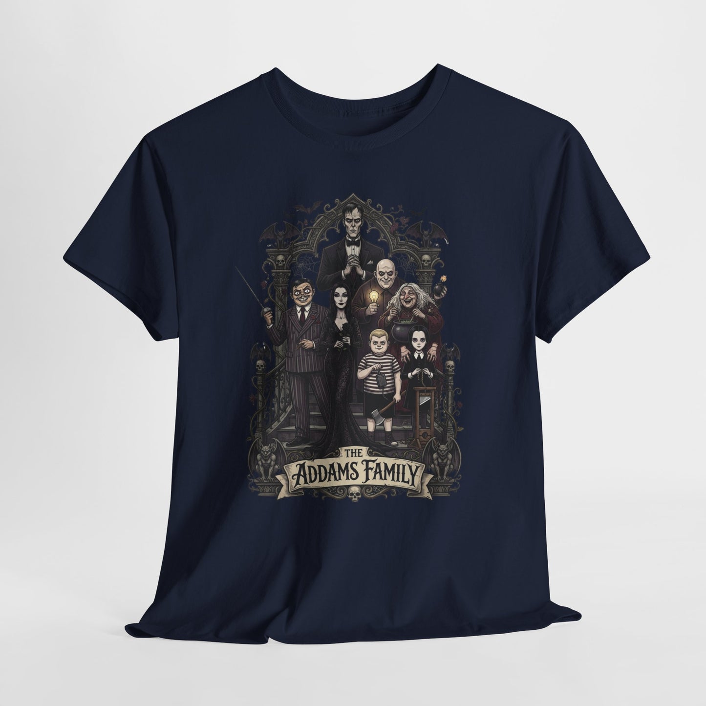 Addams Family Graphic Tee - Vintage Gothic Movie T-Shirt