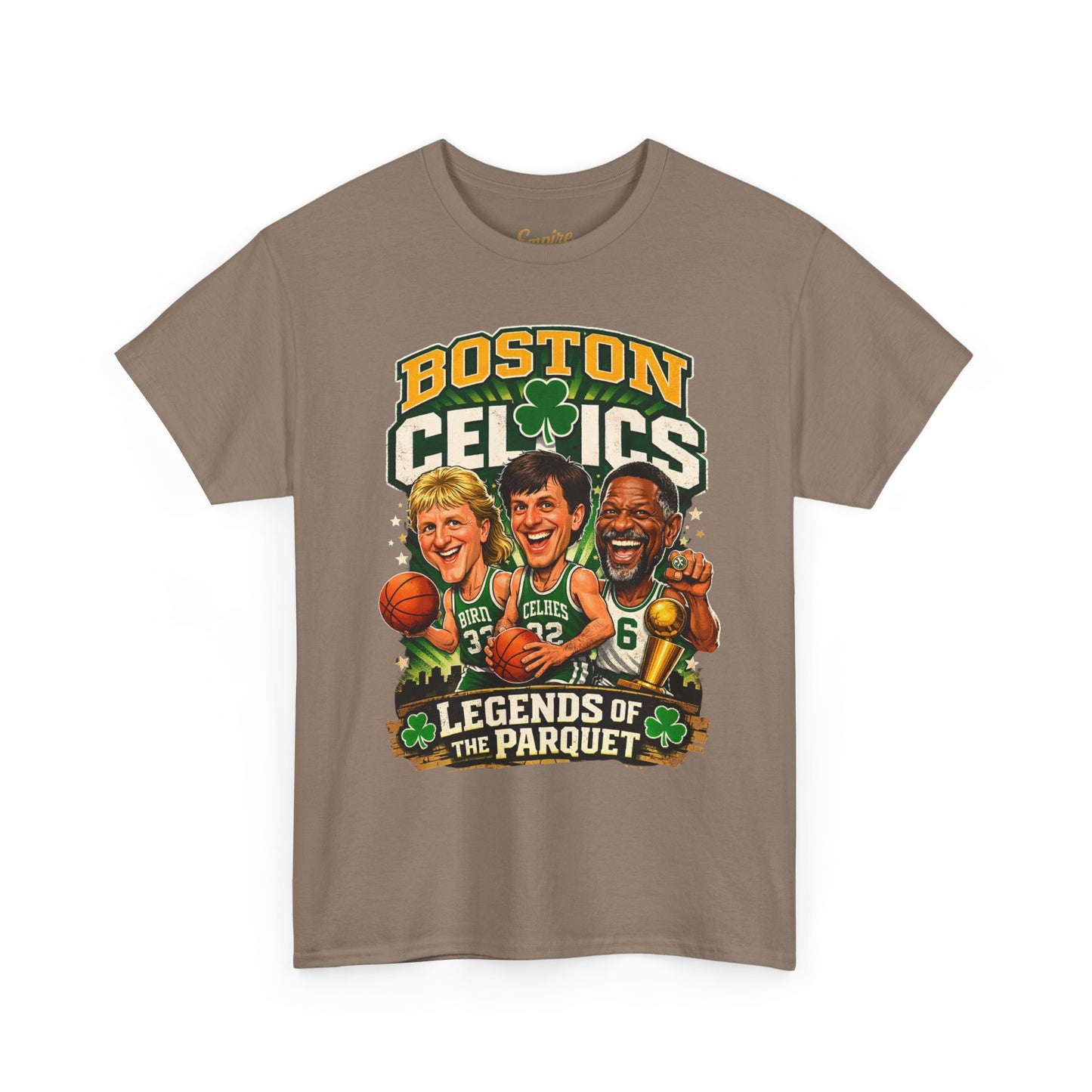 Boston Celtics "Legends of the Parquet" Tee - Retro Basketball Fan Shirt