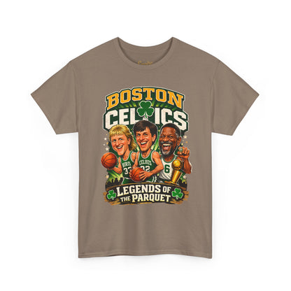 Boston Celtics "Legends of the Parquet" Tee - Retro Basketball Fan Shirt