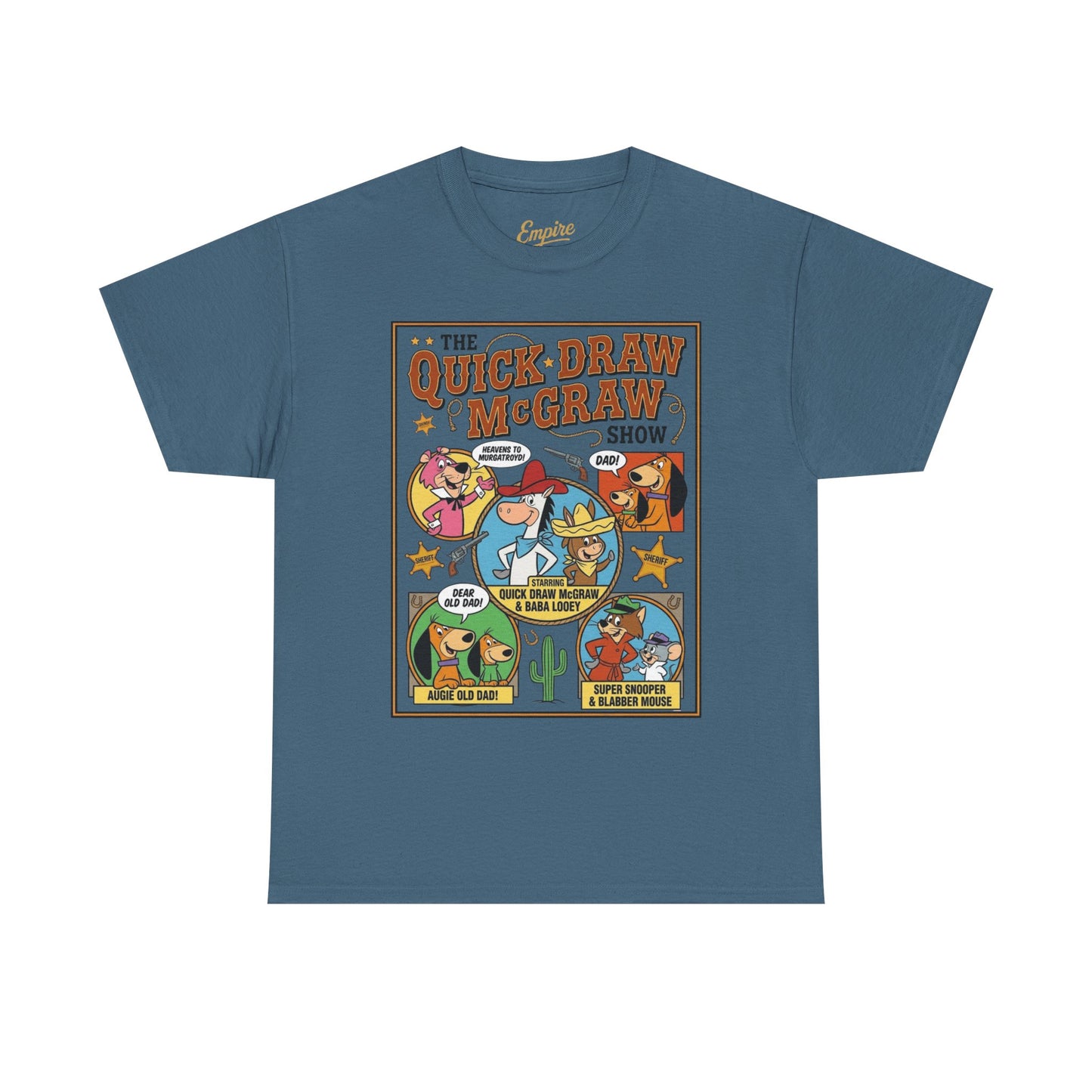 Quick Draw McGraw Retro Cartoon T‑Shirt