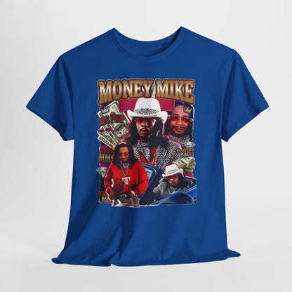 Money Mike Graphic Tee — Retro Movie Collage T‑Shirt