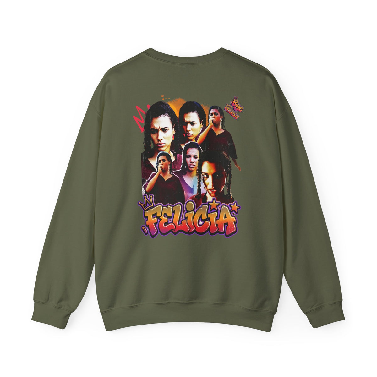 Bye Felicia Vintage Portrait Crewneck Sweatshirt