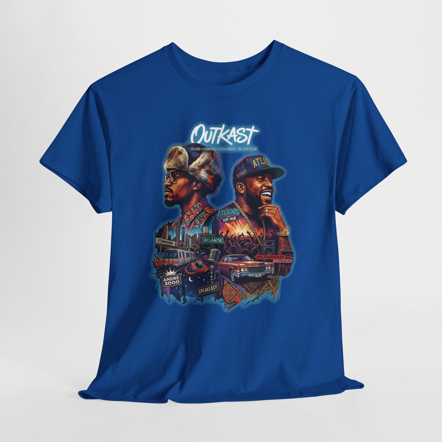 Outkast Hop Dual Portrait T‑Shirt — Vintage Rap Artist Graphic Tee