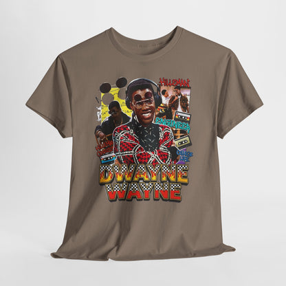 Retro A Different World Collage Graphic Tee — Dwayne Wayne Tribute Design