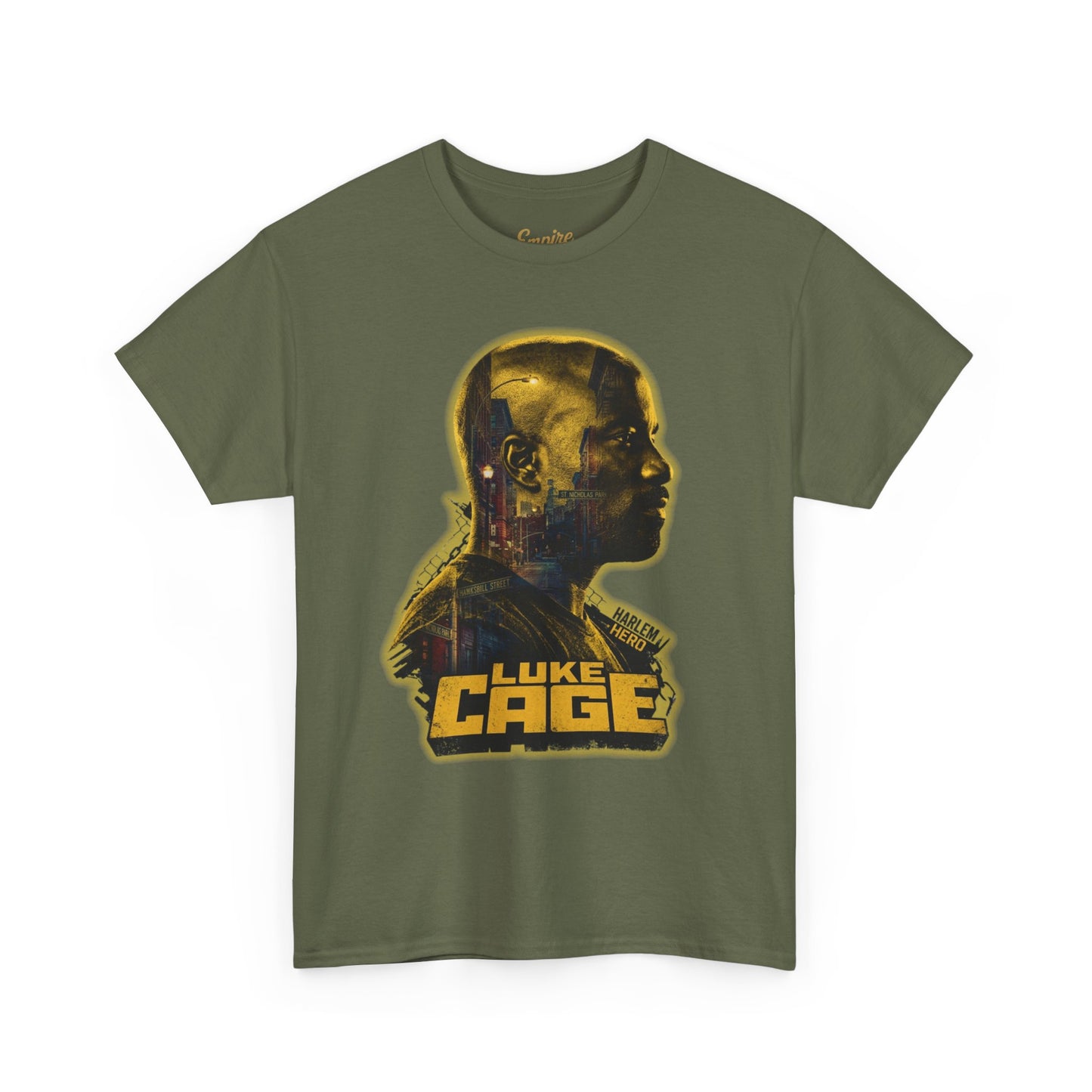 Luke Cage Profile Graphic Tee — Retro Marvel Street Hero T‑Shirt