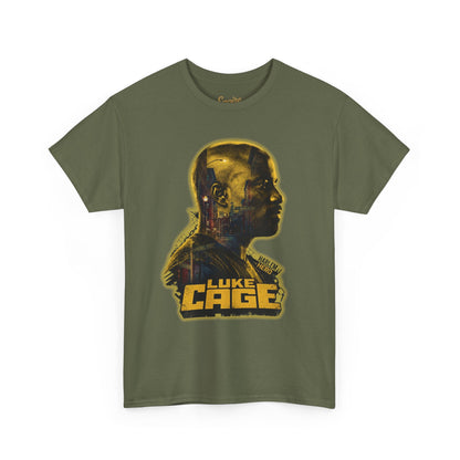 Luke Cage Profile Graphic Tee — Retro Marvel Street Hero T‑Shirt
