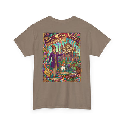 Willy Wonka Factory Graphic Tee — Vintage Chocolate Factory Illustration