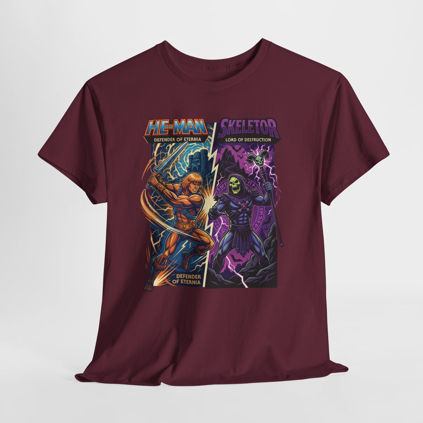 He-Man vs. Skeletor Comic Art T-Shirt