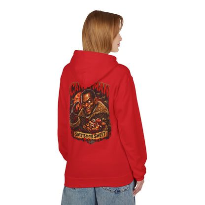 Horror Movie Candyman "Sweets to the Sweet" Retro Poster Midweight Softstyle Fleece Hoodie