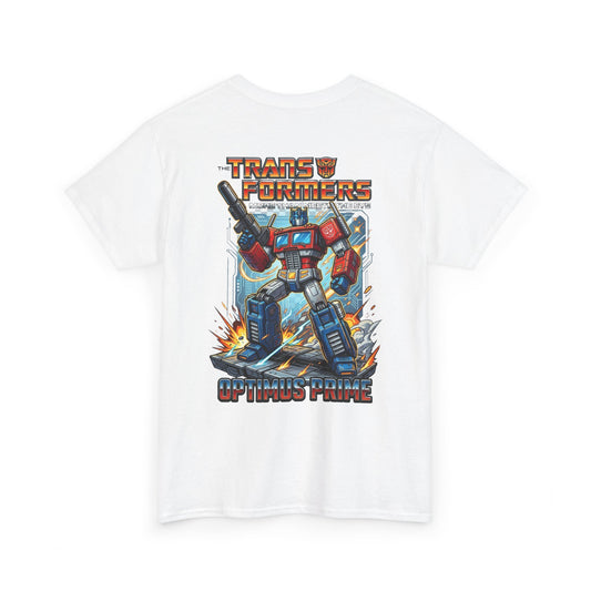 Transformers Optimus Prime Graphic Tee — Retro Robot Movie Merch