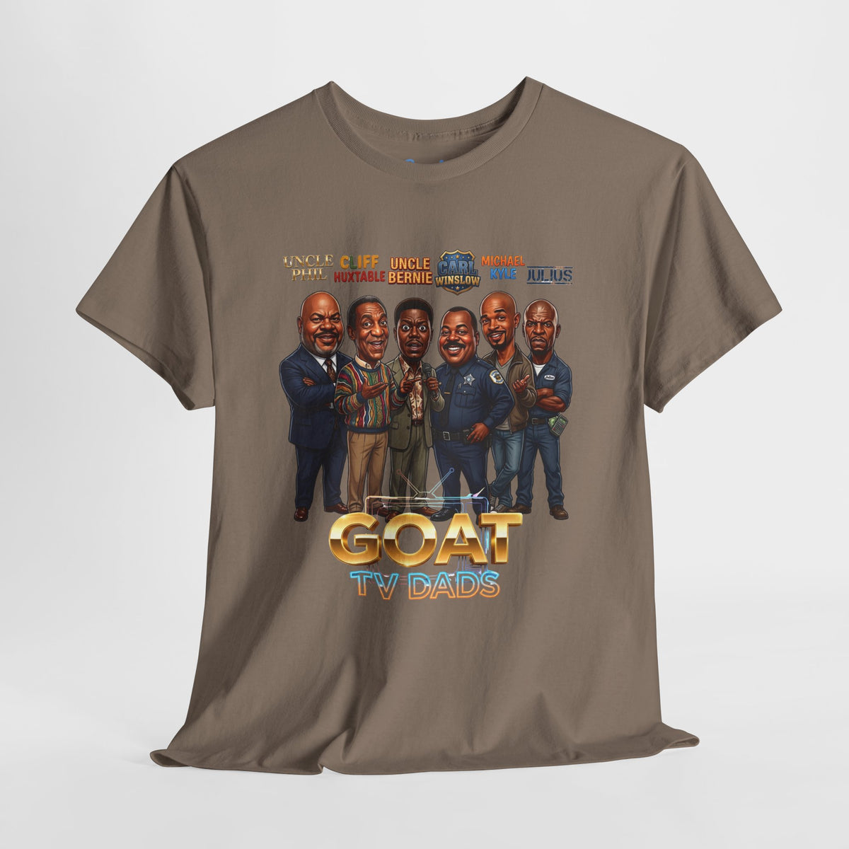 TV Legends Caricature T-Shirt — "GOAT TV Dads" Graphic Tee