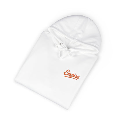 Empire Signature Embroidered Hoodie — Minimal Fleece with Orange 'Empire' Logo