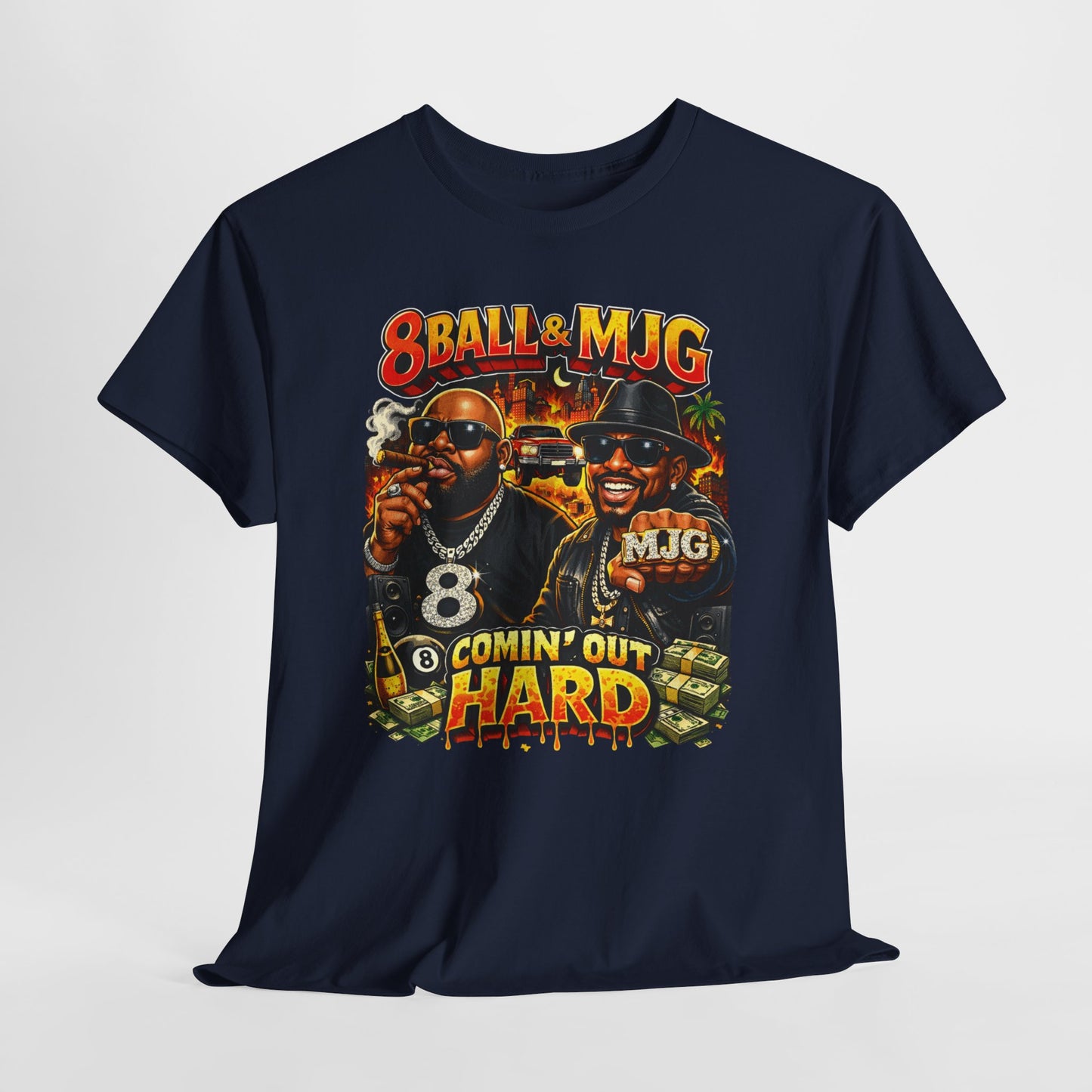 8Ball & MJG 'Comin' Out Hard' Vintage Hip-Hop Graphic Tee