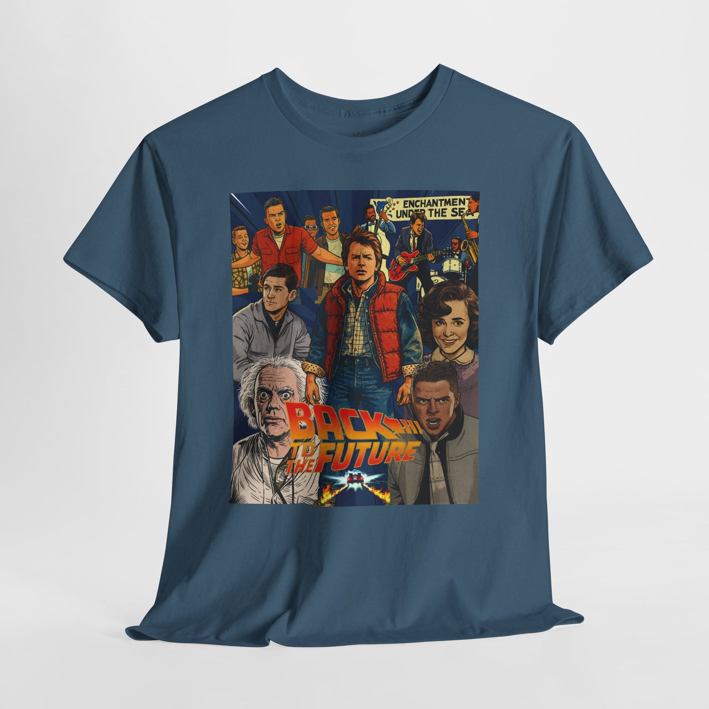 Retro Movie Graphic Tee, Nostalgic Unisex T-Shirt, Perfect for Back to the Future Fans, Casual Wear, Gift for Movie Lovers, Vintage Style