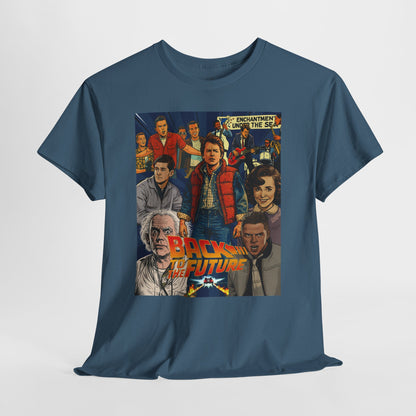 Retro Movie Graphic Tee, Nostalgic Unisex T-Shirt, Perfect for Back to the Future Fans, Casual Wear, Gift for Movie Lovers, Vintage Style