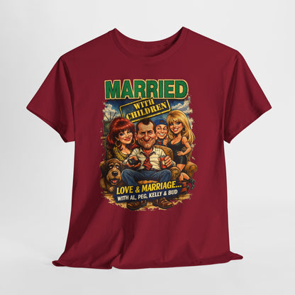 Married with Children Retro TV Tee — Vintage Sitcom Graphic Shirt