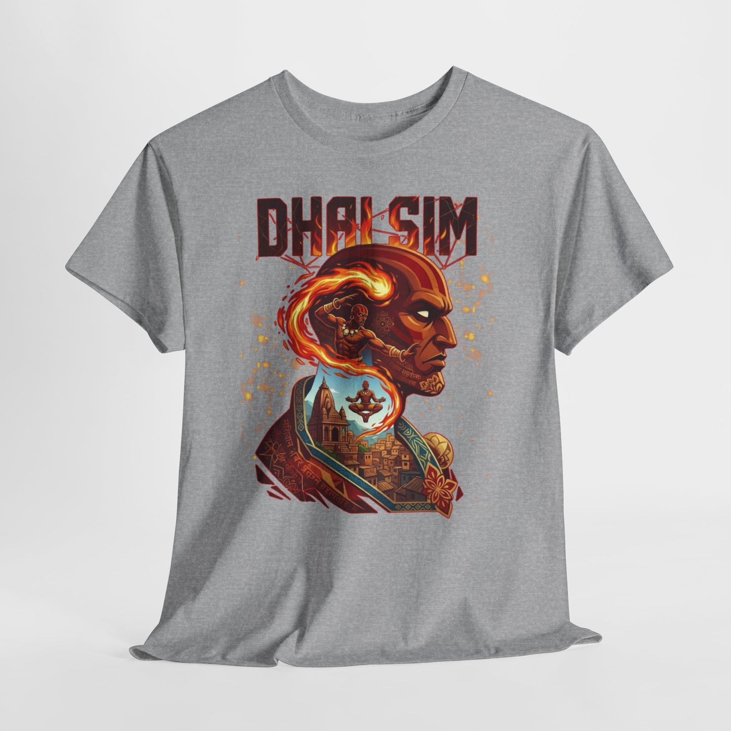 DHALSIM Graphic Tee — Retro Fighting Game Portrait T-Shirt