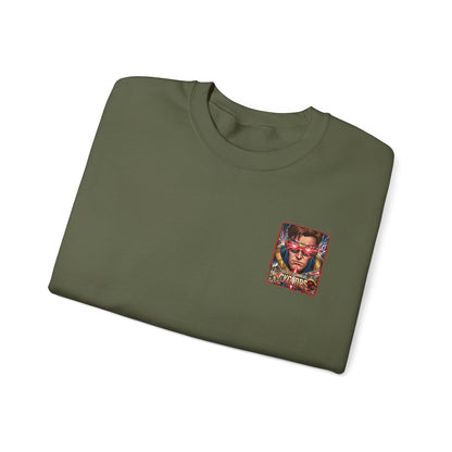 Cyclops Graphic Sweatshirt — Retro X‑Men Laser Portrait Crewneck