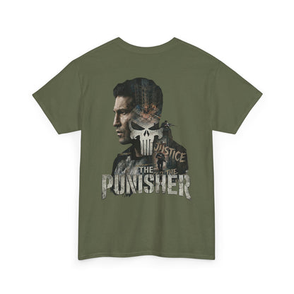 Punisher Graphic Tee — Skull Logo Front & The Punisher Portrait Back