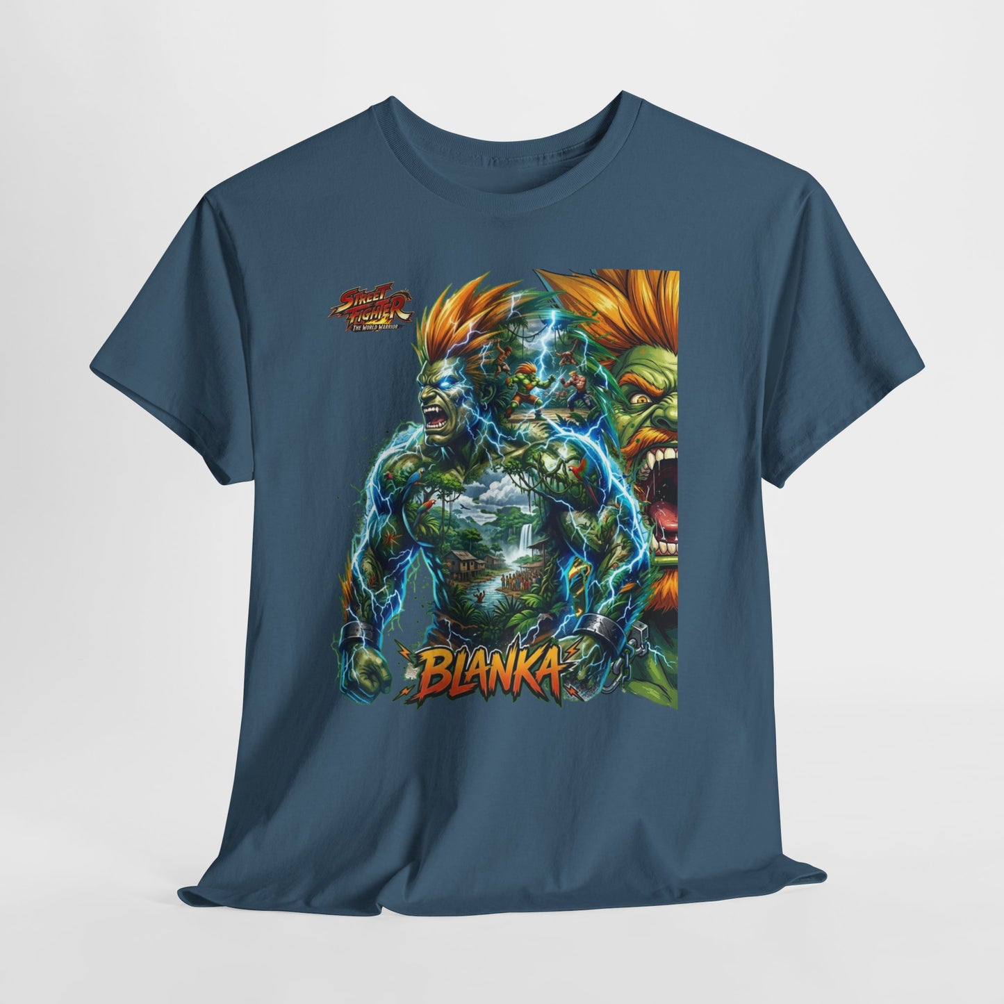 Blanka Lightning Warrior Tee — Retro Fighting Game Graphic T-Shirt