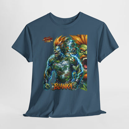 Blanka Lightning Warrior Tee — Retro Fighting Game Graphic T-Shirt