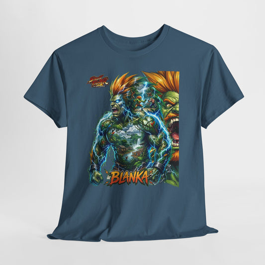 Blanka Lightning Warrior Tee — Retro Fighting Game Graphic T-Shirt