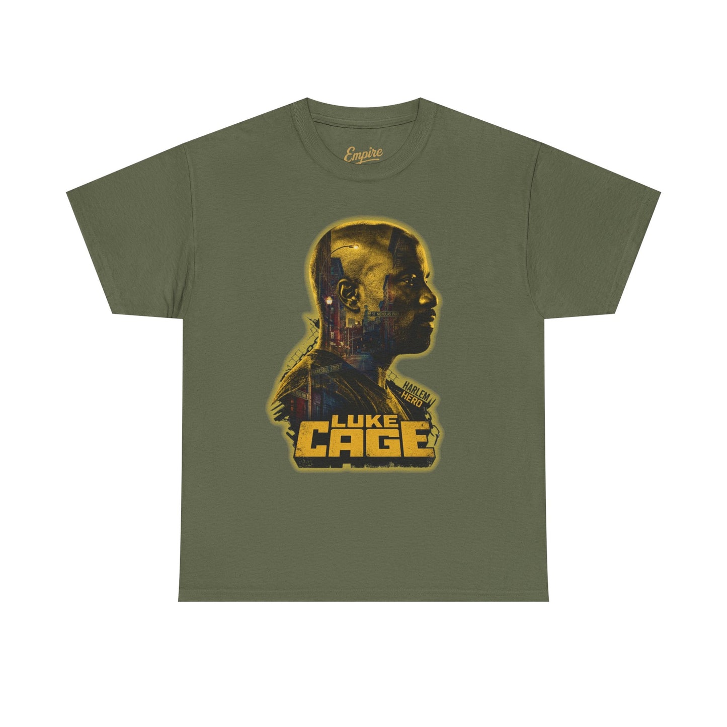 Luke Cage Profile Graphic Tee — Retro Marvel Street Hero T‑Shirt
