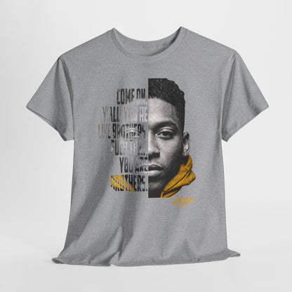 Raheem "Juice" Portrait Quote Tee — "You Are Brothers" Graphic T-Shirt