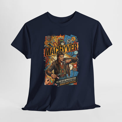 MacGyver Vintage Poster T‑Shirt — Retro TV Show Tee with “MacGyver” Graphic