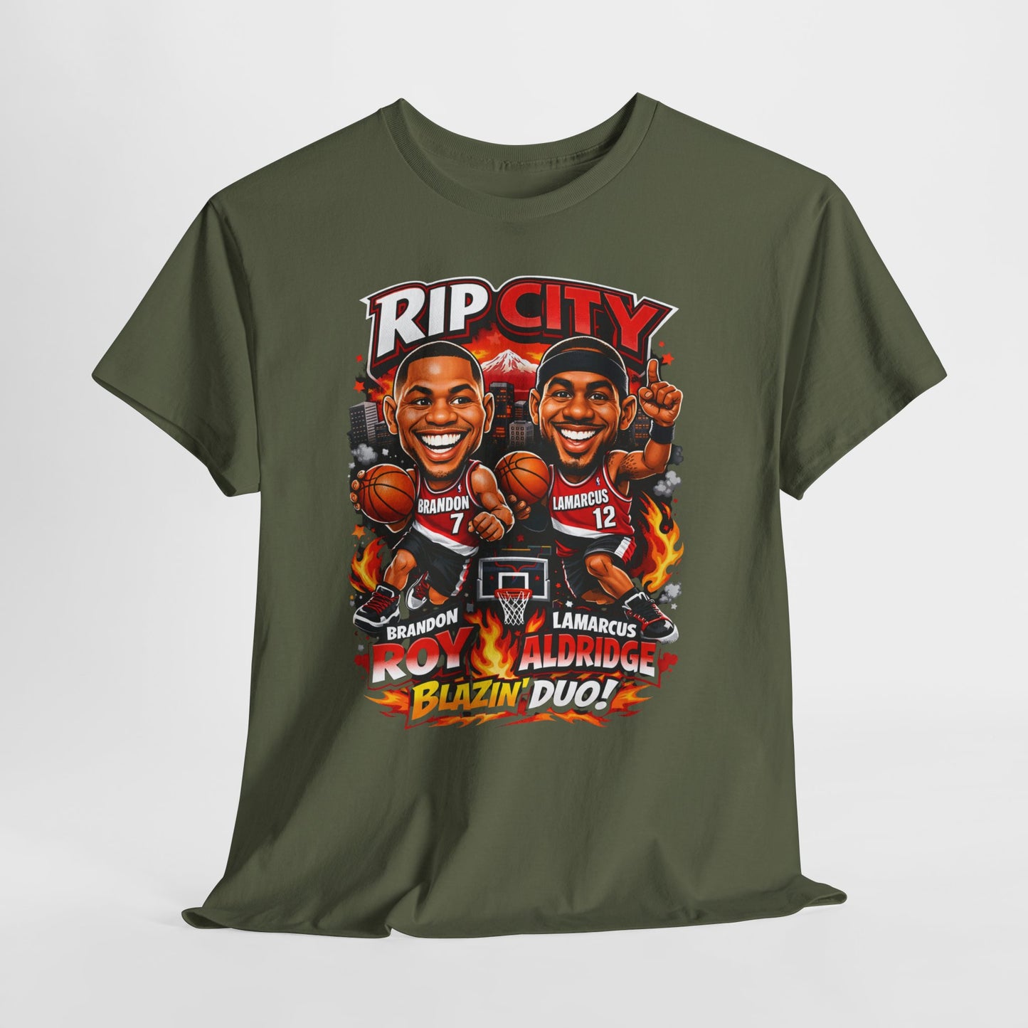 Rip City Basketball T-Shirt — Caricature Trail Blazers Fan Tee