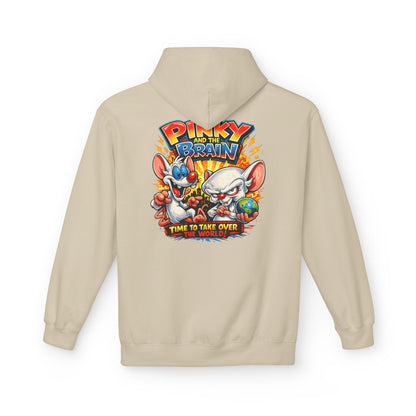 Pinky and the Brain "Time to Take Over the World" Midweight Softstyle Fleece Hoodie