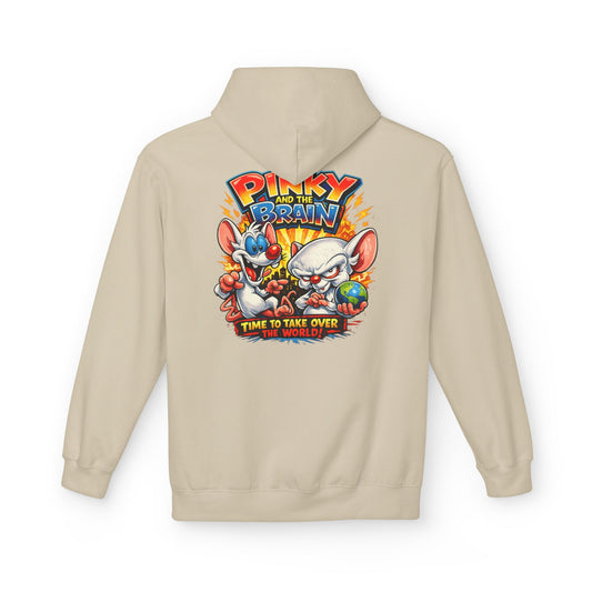 Pinky and the Brain "Time to Take Over the World" Midweight Softstyle Fleece Hoodie