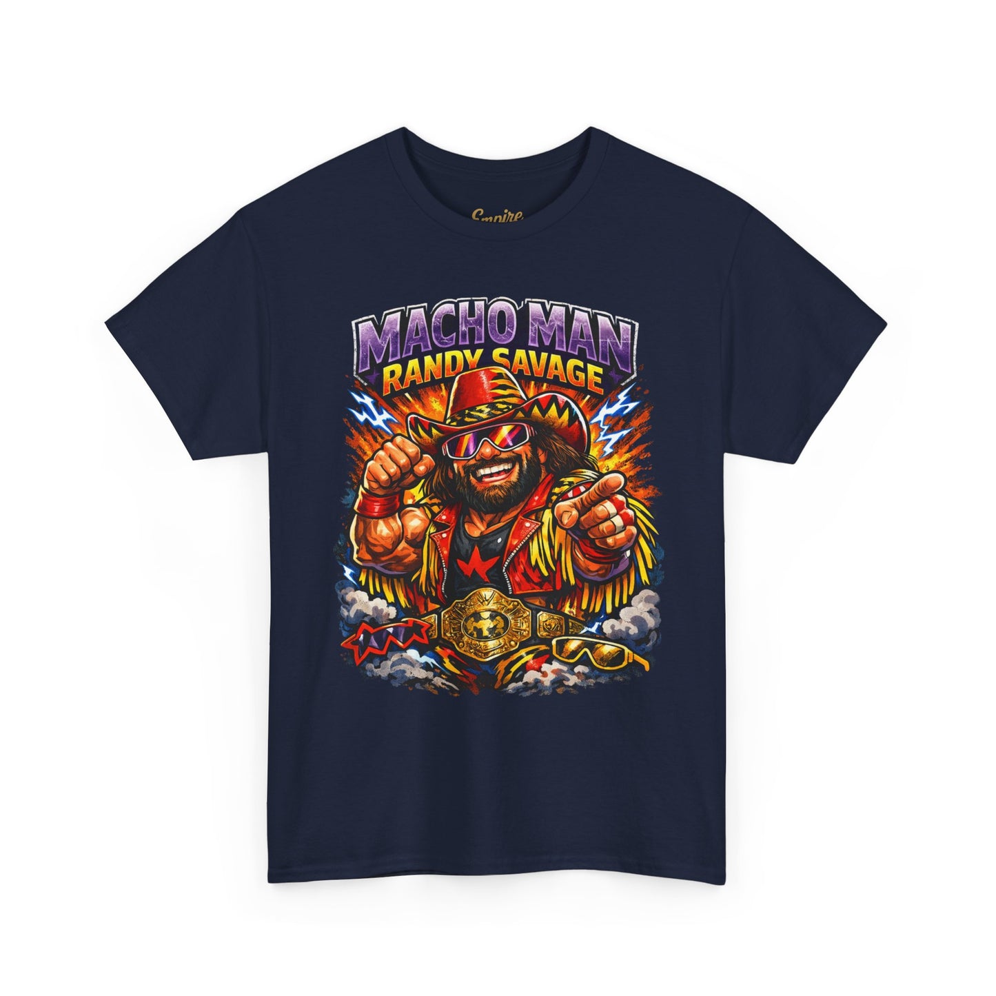 Retro Wrestling Graphic Tee — "Macho Man Randy Savage" Vintage Style
