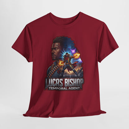 Lucas Bishop Temporal Agent T-Shirt — Retro Sci‑Fi Movie Poster Tee