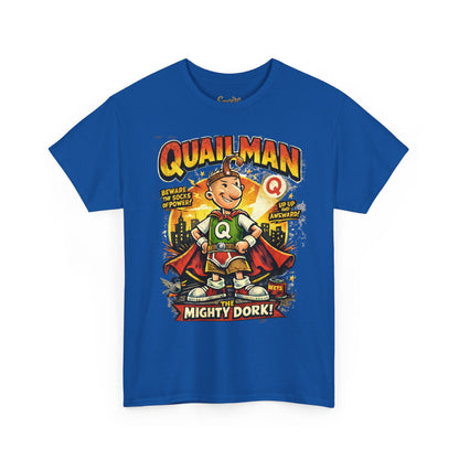 Quailman Mighty Dork T-Shirt — Retro Cartoon Graphic Tee