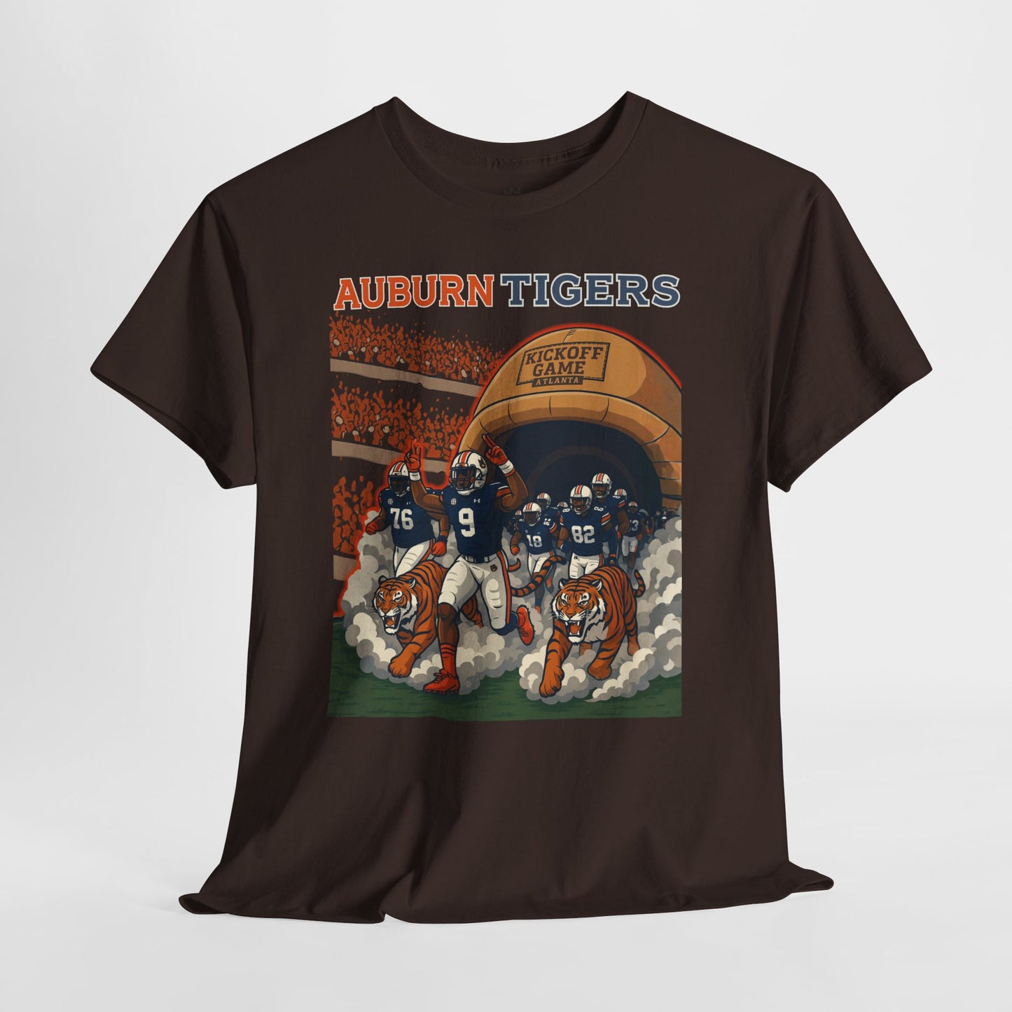 Auburn Tigers Graphic Tee - Unisex Heavy Cotton Shirt for Game Day, Sports Fans, Birthday Gifts, Tailgating, College Spirit