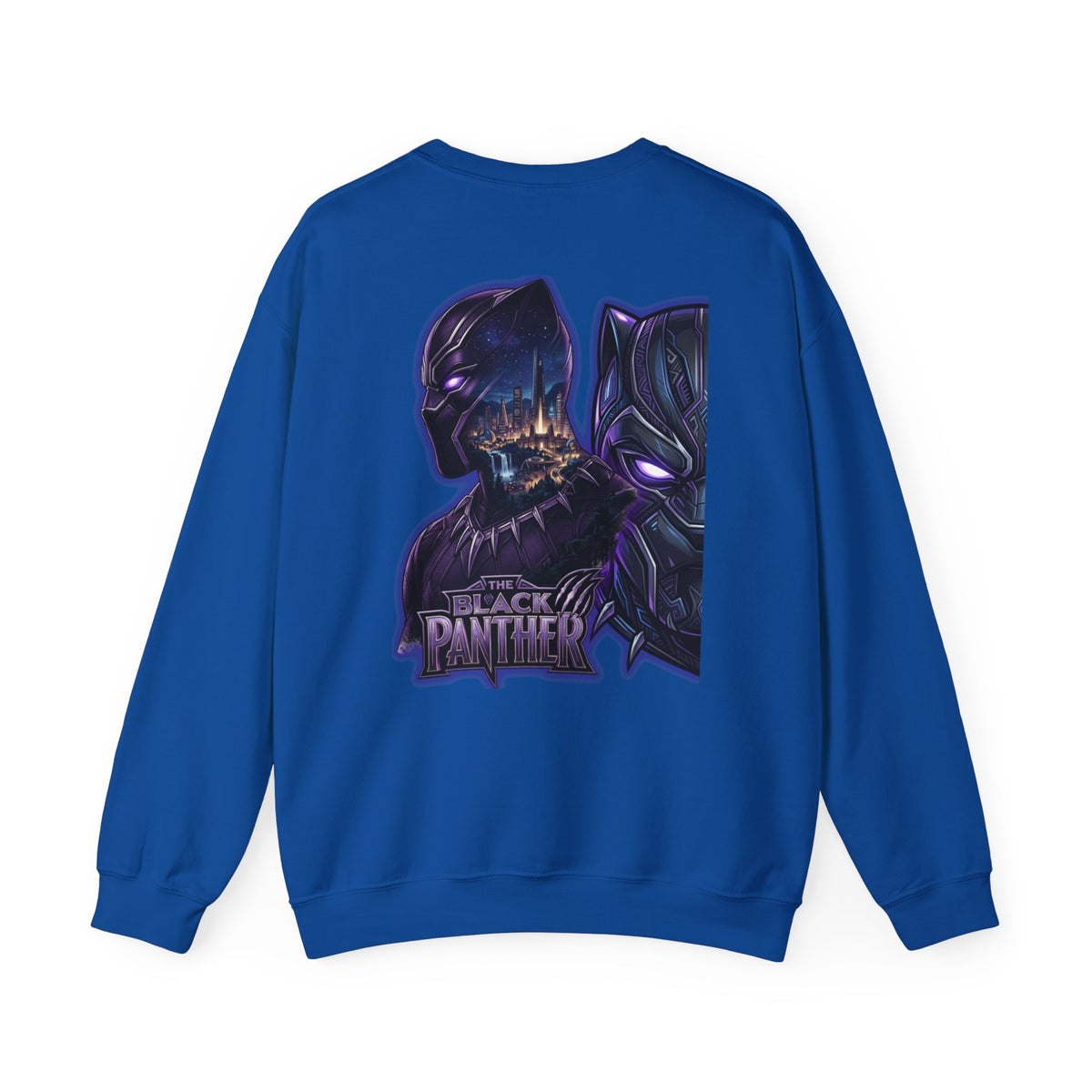 Black Panther Crewneck Sweatshirt — Marvel Black Panther Graphic