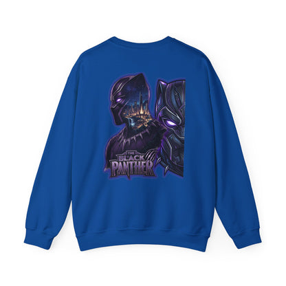 Black Panther Crewneck Sweatshirt — Marvel Black Panther Graphic