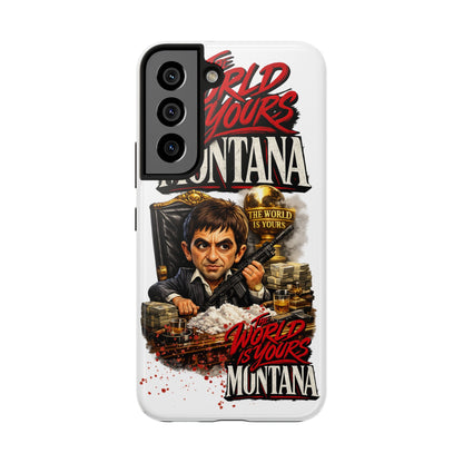 Tony Montana "The World Is Yours" Vintage Caricature Tough Phone Case