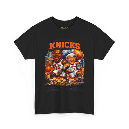 New York Knicks Patrick Ewing & John Starks Retro Basketball Tee
