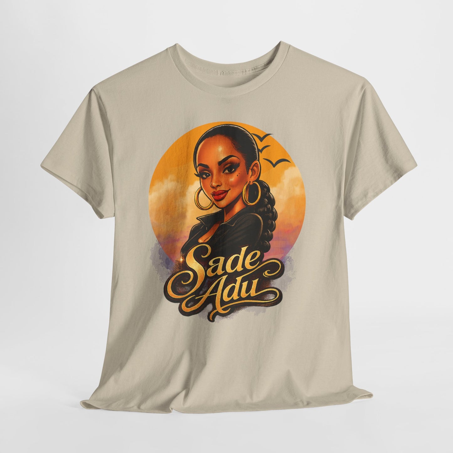 Sade Adu Portrait T-Shirt — Retro Sunset R&B Icon Tee