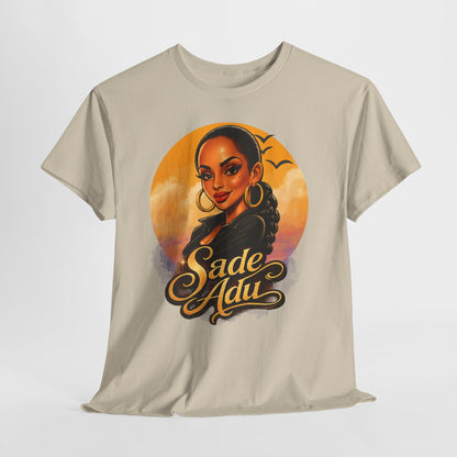 Sade Adu Portrait T-Shirt — Retro Sunset R&B Icon Tee