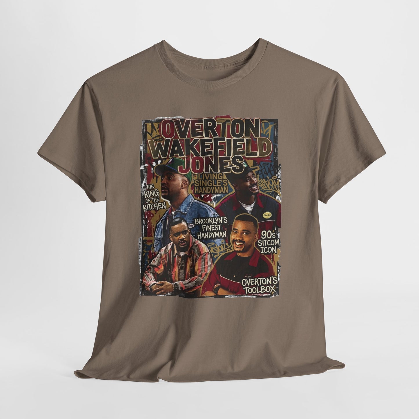 Vintage Living Single Collage T‑Shirt — Overton Wakefield Jones Graphic Tee