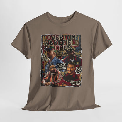 Vintage Living Single Collage T‑Shirt — Overton Wakefield Jones Graphic Tee