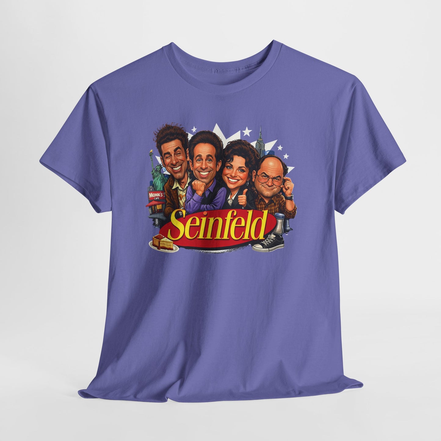 Seinfeld Cast Retro TV Logo Tee
