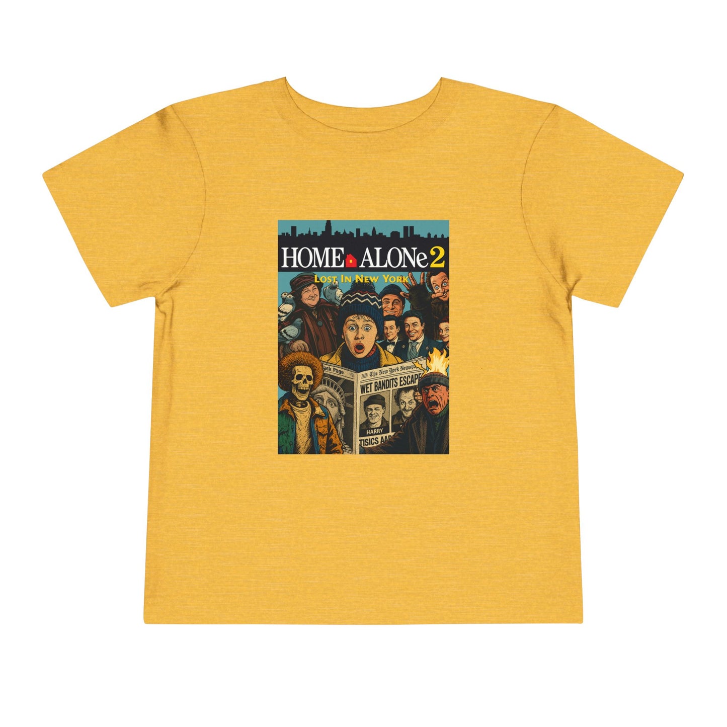 Home Alone 2 Toddler Tee - Fun Kid's Shirt for Movie Fans, Birthday Gift, Playtime, Family Movie Night, Holiday Apparel