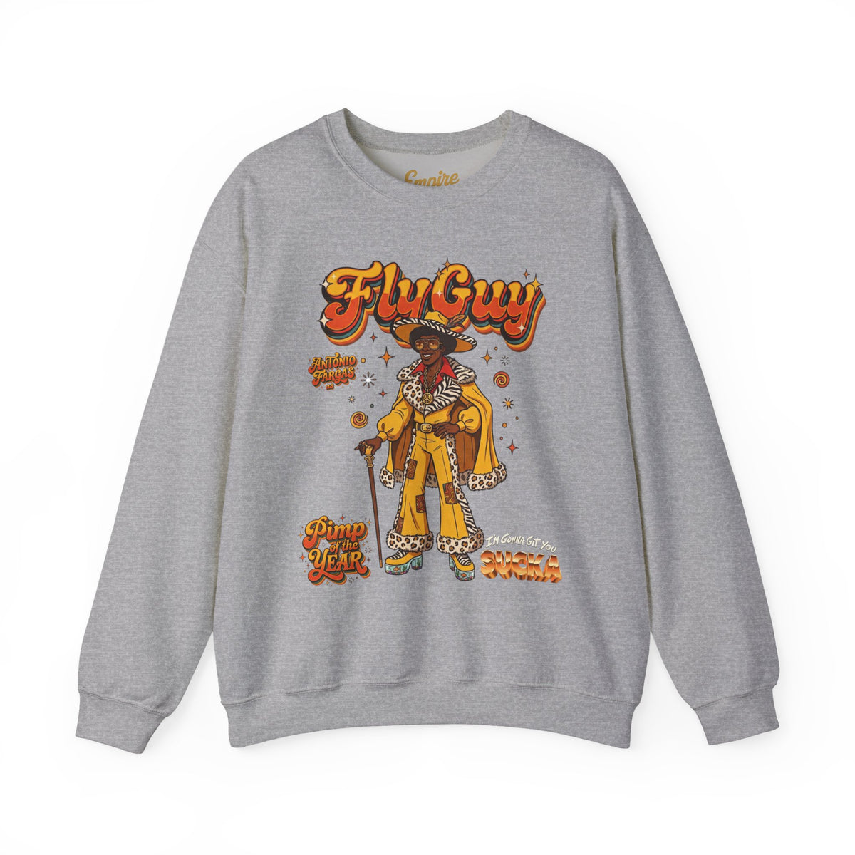 FlyGuy Pimp of the Year Graphic Crewneck Sweatshirt