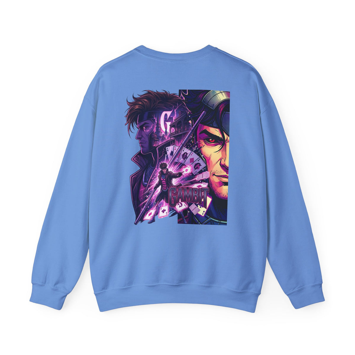 Gambit Inspired Crewneck Sweatshirt — Gambit X Men Graphic