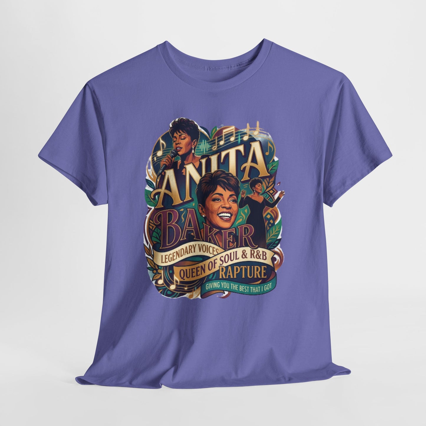 Anita Baker Tribute T-Shirt — Queen of Soul & R&B Vintage Portrait Tee